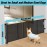 24 Inches Tall Retractable Baby Gates for Doorways, Short Dog Gates to Step Over, Extends up to 55 Wide, Reinforced Mesh Baby Gate for Kids or Pets, Doggie Gates Puppy Gates for The House (Black)