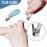 Leriton 20 Pcs Baby Nail Clippers Bulk Blue Fold Up Stainless Steel Finger Trimmer Cutter for Newborn Infant, Home Travel Nursery