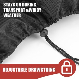 Rilime Wagon Cover Compatible with Wonderfold Wagon W4 Original(Cover Only),Waterproof 420D Stroller Wagon Covers for Keenz Wagon Stroller 4 seater-29 L x 28 W x 43 H