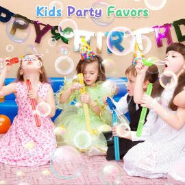 36PCS 15 inches Big Bubble Wands - Bubble Bulk in 6 Colors, Bubble Wands for Kids Summer Toy Party Favors, Birthday, Easter, Valentine Day, Carnival Prizes, Wedding, Outdoor Gifts for Girls & Boys