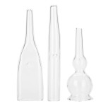 Vacuum Glass Tube, 3PCS/Set Glass Pipes for Blackhead Removal Face Cleanser Beauty Machine Vacuum Accessories for Home Salon