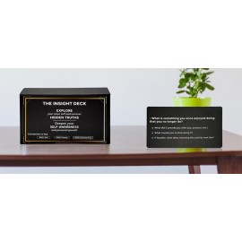 The Insight Deck - Self-Reflection Cards | Personal Growth & Introspection Tool | Journaling Prompts | Learn About self | Matte Finish & Durable Card Stock