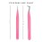 GMI Tweezers: Elegant Fiber Tip Glitter Tweezer Set in Pink - Straight and L Shape for Precision Beauty.