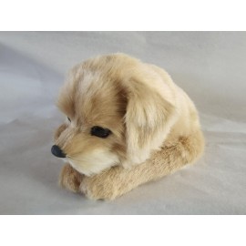 PawFection Pets Golden Retriever Dog, Realistic, Lifelike Stuffed Interactive Nodding Pet Toy, Companion Pet Puppy with 100% Handcrafted Synthetic Fur