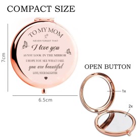 KGKAIMIZL Gifts for Mom - I Love You Mom Gift Rose Gold Compact Mirror-Gifts for Mom from Daughter-Birthday Gifts for Mom - Mom Gift for Mothers Day,ValentinesChristmas KGKAIMIZL Gifts for Mom - I Love You Mom Gift Rose Gold Compact Mirror-Gifts for Mom from Daughter-Birthday Gifts for Mom - Mom Gift for Mothers Day,ValentinesChristmas