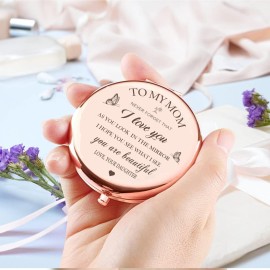 KGKAIMIZL Gifts for Mom - I Love You Mom Gift Rose Gold Compact Mirror-Gifts for Mom from Daughter-Birthday Gifts for Mom - Mom Gift for Mothers Day,ValentinesChristmas KGKAIMIZL Gifts for Mom - I Love You Mom Gift Rose Gold Compact Mirror-Gifts for Mom from Daughter-Birthday Gifts for Mom - Mom Gift for Mothers Day,ValentinesChristmas