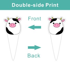 25Pcs Cute Animal Cake Decorations with 24pcs Cupcake Toppers, 1pcs Big Cake Topper for Cute Animal Birthday Party Supplies