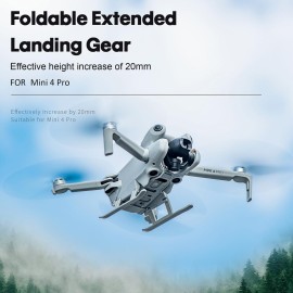 Tosiicop Mini 4 Pro Landing Gear Foldable - for DJI Mavic Mini 4 Pro Drone Accessories Extension Kit Quick-Release Landings Gears Legs
