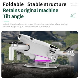 Tosiicop Mini 4 Pro Landing Gear Foldable - for DJI Mavic Mini 4 Pro Drone Accessories Extension Kit Quick-Release Landings Gears Legs