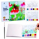 YXOTJHS Paint with Water Books, Watercolor Coloring Books for Kids Ages 4-8, Mess Free Water Painting Book for Toddlers 2-4, Arts and Crafts for Kids 4-6 Girls Boys Gifts