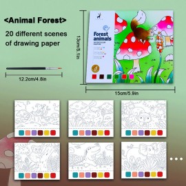 YXOTJHS Paint with Water Books, Watercolor Coloring Books for Kids Ages 4-8, Mess Free Water Painting Book for Toddlers 2-4, Arts and Crafts for Kids 4-6 Girls Boys Gifts