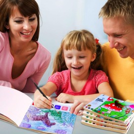 YXOTJHS Paint with Water Books, Watercolor Coloring Books for Kids Ages 4-8, Mess Free Water Painting Book for Toddlers 2-4, Arts and Crafts for Kids 4-6 Girls Boys Gifts