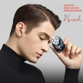 AODOFO Rechargeable Mini Shaver Portable USB Type C Shaver for Men, Wet & Dry 3D Magnetic Floating Head, Cordless Waterproof Pocket Shaver with 3D Magnetic Floating Head AODOFO Rechargeable Mini Shaver Portable USB Type C Shaver for Men, Wet & Dry 3D Magnetic Floating Head, Cordless Waterproof Pocket Shaver with 3D Magnetic Floating Head