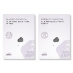 200-Count Natural Bamboo Charcoal Oil Absorbing Tissues - Easy Dispensing Design, Premium Face Blotting Sheets for Skin Care or Makeup Essentials