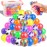 VISCOO 48 Pack Stress Balls, Squishy Ball, Squeeze Balls for Adults, Anti-Anxiety and Fidget Balls to Relax, Party Favors
