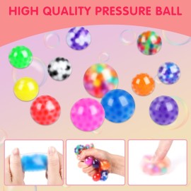 VISCOO 48 Pack Stress Balls, Squishy Ball, Squeeze Balls for Adults, Anti-Anxiety and Fidget Balls to Relax, Party Favors