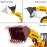 Qcar 1/35 Large Wheeled Loader Heavy Duty Construction Metal Bulldozer, Loder Vehicle Toys for Kids, Outdoor Sandbox Car Toys, Birthday Gift Toddler Boy Kid.