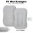 Newwiee 3 Pcs Muslin Baby Lounger Cover Organic Cotton Removable Lounger Cover Soft and Breathable Infant Slipcover Newborn Gifts for Girl Boy(Beige, Grey, White,Solid Color)