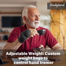 Noah Baby Weighted Gloves: Patent-Pending, Adjustable Design for Relieving Hand Tremors in Parkinson\'s Patients and Those with Wrist Instability Noah Baby Weighted Gloves: Patent-Pending, Adjustable Design for Relieving Hand Tremors in Parkinson\'s Patients and Those with Wrist Instability