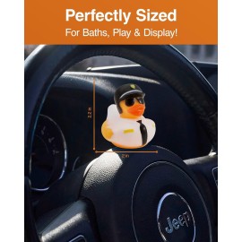 Jeep Ducks for Ducking Refill Kit- 75 Piece kit Including 25 Rubber Ducks, 25 Jeep Ducking Cards & 25 Rubber Bands Plus Official Duck Duck Jeep Mobile App - Happy Duckers