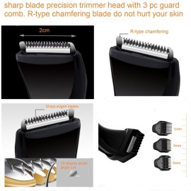 VSTSERIES Men Pubic Hair Trimmer,Male Intimate Part Clipper,Wet Dry Groin Razor,Electric Body Hair Removal,Face Beard and Mustache Style Shaver,Portable Bald Detail Head Shaver,Man Grooming Kit