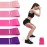 Resistance Bands for Working Out, Exercise Bands Resistance Bands Set with 5 Resistance Levels, Multi-Colored Workout Bands for Indoor & Outdoor Fitness, Leg Strength Training, Yoga (Pink)