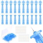 50 Pack Disposable Acne Pimple Popper Needles and 72 Dots Pimple Stickers for Whitehead and Closed Mouth Clear Acne (50 Pack)