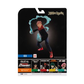 Total Anime Yuji Itadori - 6.5-Inch Scale Figure with Swappable Faceplates, Alternate Hands, and Energy Effects