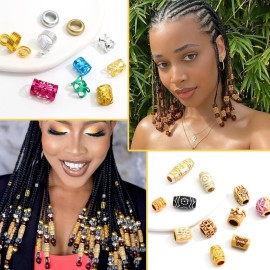 VENOFEN 146PCS Wooden Beads for Braids Hair Jewelry Colorful Hair Cuffs Rings Multi Style Loc Dreadlock Beads Hair Decoration Braids Accessories for Women and Girls VENOFEN 146PCS Wooden Beads for Braids Hair Jewelry Colorful Hair Cuffs Rings Multi Style Loc Dreadlock Beads Hair Decoration Braids Accessories for Women and Girls