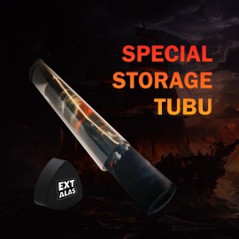 Extalas MTG Playmat TCG Playmat -Includes Storage Tube and 7 Dice-Experience Top-Tier Quality and Edge-Locking Waterproof and Non-Slip Mat! (playmat Without Zones, 1-The Mysterious Ghost Ship)