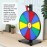 Pionites Prize Wheel Tabletop or Wall Mount Fortune Spin with Dry Erase Marker and Eraser for Engaging Home Parties, Trade Show, Carnival Events (12\'\' 10slots)