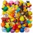 ValenLyra 100 Pack Rubber Duck for Jeeps Ducking - 2 Bulk Floater Duck for Kids - Baby Bath Toy Assortment with Bag - Party Favors, Bath Time, Birthdays, and More (100 Varieties)