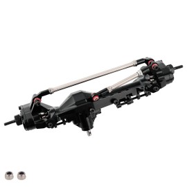 RZXYLRC CNC Aluminum Offset Portal Front Rear Complete Axle for 1/10 RC Crawler Axial SCX10 III AXI03029 LCG Chassis Cheater Rigs Upgrade Parts