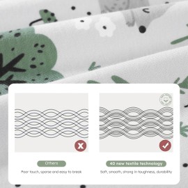 Yoofoss Baby Sleep Sack 6-12 Months Long Sleeve Wearable Blanket Baby 100% Organic Cotton 2-Way Zipper 0.5 Tog Infants Sleeping Sack, Lightweight(Medium)