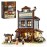 Funwhole Sheriff\'s-Office Lighting Building-Bricks Set - The Old West Sheriff\'s Office LED Light Construction Building Model Set 1240 Pcs for Adults and Teen