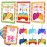 Bamamon 24Pcs Kids Valentines Day Cards, Mini Pop Fidget Keychain Gifts for Classroom Prizes School Gift Exchange Bulk Party Favors Boys Girls Treats Toy Goodie Bag Stuffers, WG1433