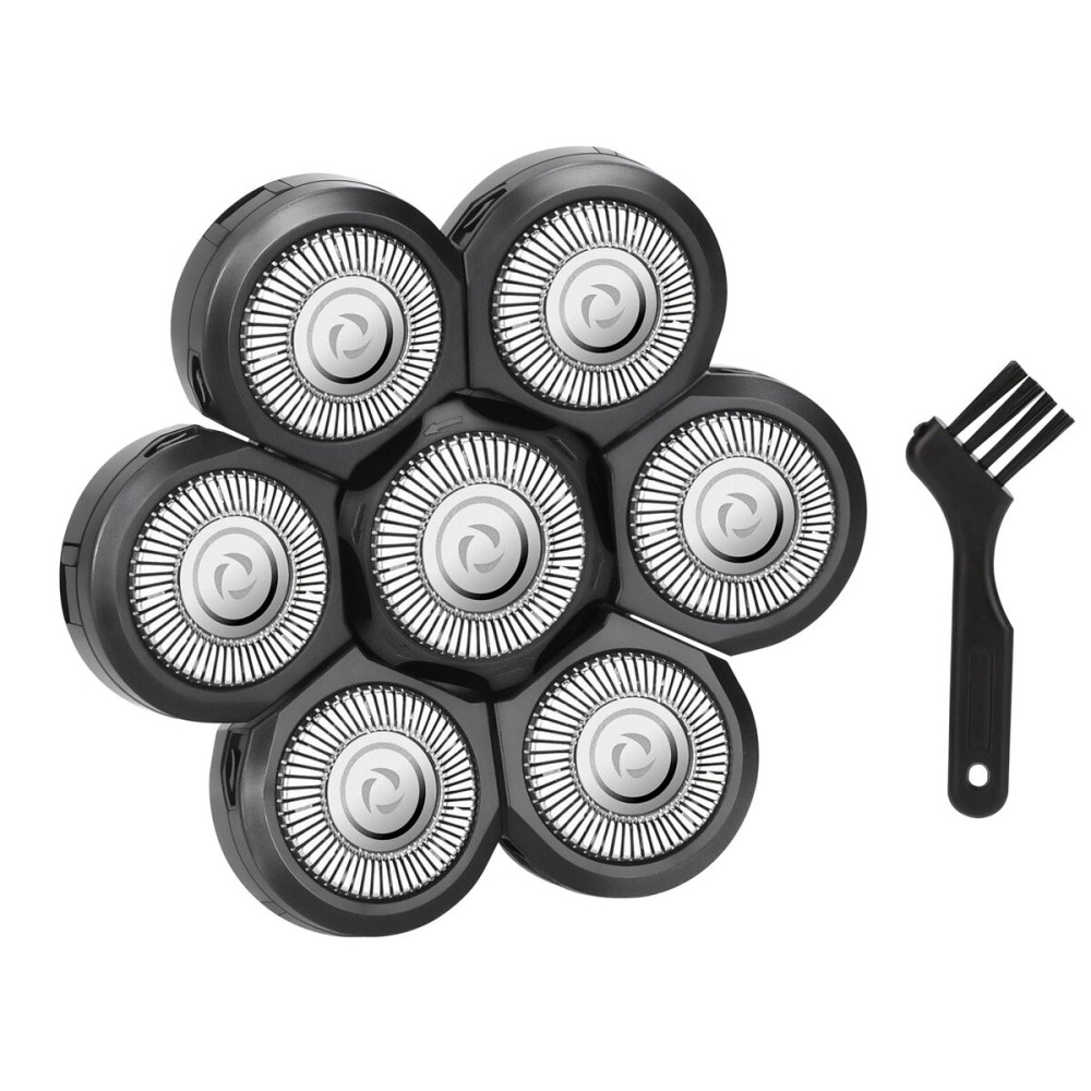 Wanocean 7 Men\'s Electric Shaver Replacement Heads, Razor Head Shavers for Bald and Face, Shaving Beard Cutter for Men with Brush Accessories, 1PC Wanocean 7 Men\'s Electric Shaver Replacement Heads, Razor Head Shavers for Bald and Face, Shaving Beard Cutter for Men with Brush Accessories, 1PC