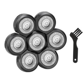 Wanocean 7 Men\'s Electric Shaver Replacement Heads, Razor Head Shavers for Bald and Face, Shaving Beard Cutter for Men with Brush Accessories, 1PC Wanocean 7 Men\'s Electric Shaver Replacement Heads, Razor Head Shavers for Bald and Face, Shaving Beard Cutter for Men with Brush Accessories, 1PC