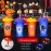 FZR Legend 24 Pack Halloween Party Decorations, Glow Halloween Cups, Pumpkin, Bat, Ghost Spider Horror Party Goodie Cups, Halloween Party Supplies, Halloween Party Decor Adults Party Birthday Favor