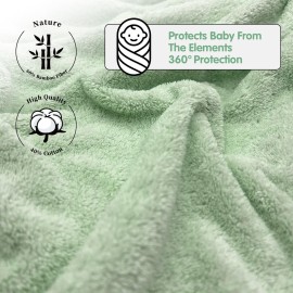 TMIELYBS 2 Pack Premium Soft Baby Bath Towels with Hood - Green Dinosaur + Brown Koala - Ultra Absorbent, Baby Stuff Shower for Boys and Girls