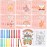 CHUNNIN 48Pcs Bulk Groovy Coloring Books with Crayons Boho Rainbow Coloring Books for Kids Hippie Bus Retro Flowers Pattern DIY Hand Drawing for Boys Girls Groovy Birthday Party Favors