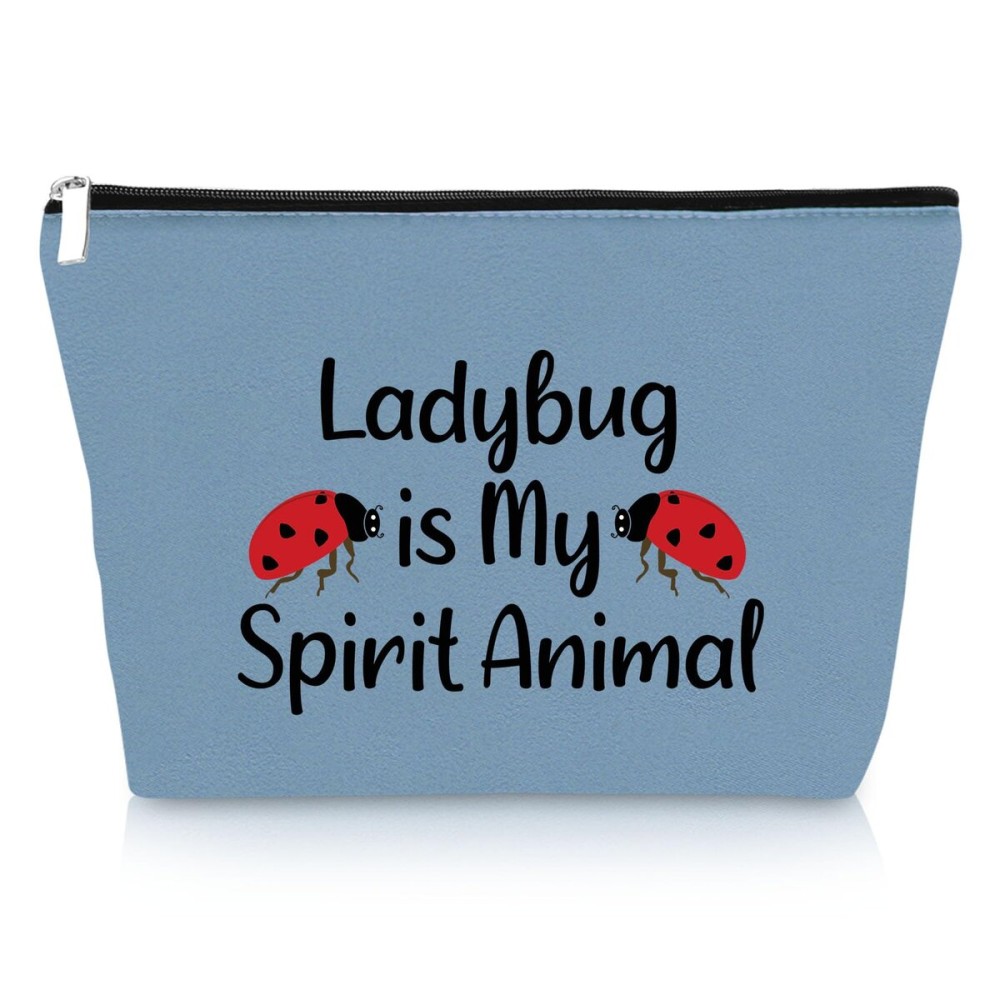 Ladybug Makeup Bag - Gifts for Girls & Women - Inspirational & Funny Ladybug Themed Cosmetic Bag - Perfect for Christmas & Birthday Gifts