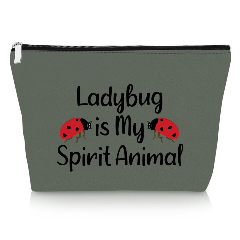Gevody Ladybug Makeup Bag Ladybug Lover Gifts Inspirational Gifts for Best Friend Insect Lover Daughter Sister Cosmetic Bag Christmas Birthday Present for Woman Friendship Travel Cosmetic Pouch Gevody Ladybug Makeup Bag Ladybug Lover Gifts Inspirational Gifts for Best Friend Insect Lover Daughter Sister Cosmetic Bag Christmas Birthday Present for Woman Friendship Travel Cosmetic Pouch