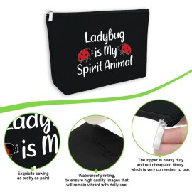 Funny Ladybug Makeup Bag Ladybug Lover Gifts Inspirational Cosmetic Bag Encouragement Gifts for Girls Insect Lover Daughter Friend Christmas Valentine\'s Day Birthday Present Travel Cosmetic Pouch Funny Ladybug Makeup Bag Ladybug Lover Gifts Inspirational Cosmetic Bag Encouragement Gifts for Girls Insect Lover Daughter Friend Christmas Valentine\'s Day Birthday Present Travel Cosmetic Pouch