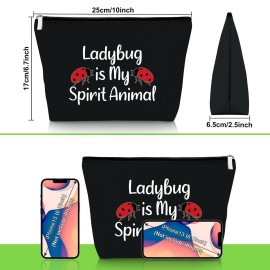 Funny Ladybug Makeup Bag Ladybug Lover Gifts Inspirational Cosmetic Bag Encouragement Gifts for Girls Insect Lover Daughter Friend Christmas Valentine\'s Day Birthday Present Travel Cosmetic Pouch Funny Ladybug Makeup Bag Ladybug Lover Gifts Inspirational Cosmetic Bag Encouragement Gifts for Girls Insect Lover Daughter Friend Christmas Valentine\'s Day Birthday Present Travel Cosmetic Pouch