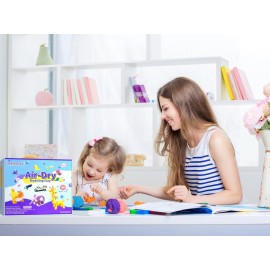 Air Dry Clay 66 Colors, Modeling Clay for Kids, DIY Model Magic Clay, Molding Clay Kit with Sculpting Tools, Non-Sticky Soft and Super Light, Arts and Crafts Gift for Boys Girls Kids.