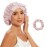 Western Gull 22 Momme 100% Mulberry Silk Bonnet for Sleeping Hair Care Women, Adjustable Bands Silk Hair Wrap for Sleep (Pink)