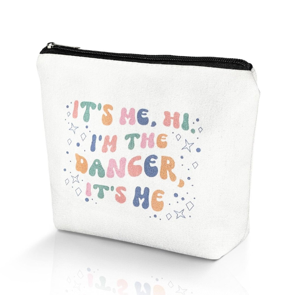 Paliboiu Dancer Gifts Makeup Bag Funny Dance Cosmetic Bag Zipper Travel Toiletry Bag Gifts for Girl Sister Women Dancers