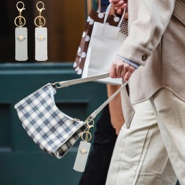 4-in-1 Lipstick Case - PU Leather Lip Balm Organizer with Chapstick Holder Keychain + Travel Storage Case for Women (Pink, Blue, Gray, White) 4-in-1 Lipstick Case - PU Leather Lip Balm Organizer with Chapstick Holder Keychain + Travel Storage Case for Women (Pink, Blue, Gray, White)