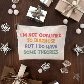 Yomisex Nurse Makeup Bag 7x10 In - Funny Accessories for Work, Graduation and Practitioner Gifts for Women